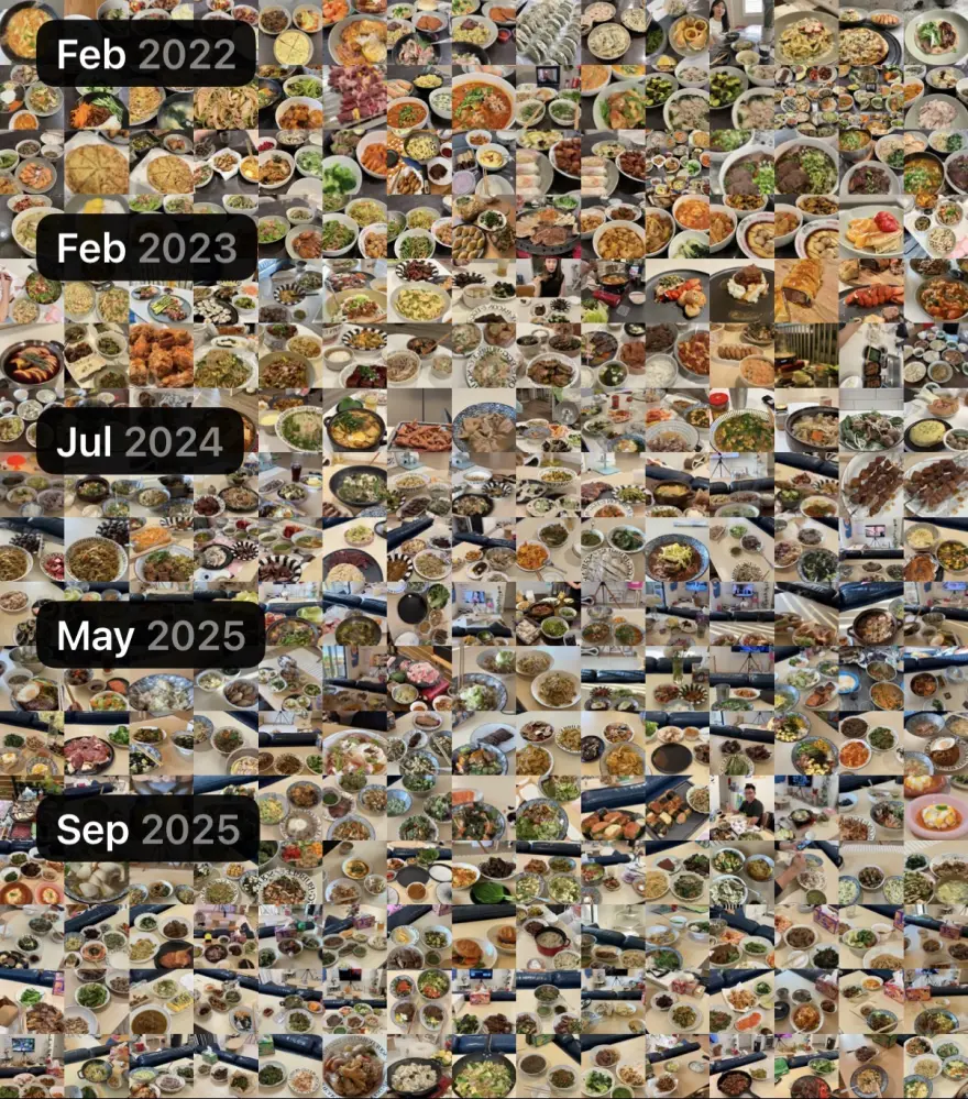 Four years of home-cooked dinners